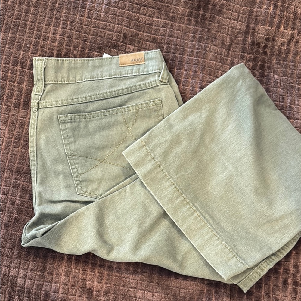Ariat Olive Green Denim Trousers
